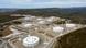 En la imagen se observa una vista aérea de una instalación de almacenamiento de petróleo crudo del Caspian Pipeline Consortium (CPC) en el territorio de Krasnodar. En la imagen se observa una vista aérea de una instalación de almacenamiento de petróleo crudo del Caspian Pipeline Consortium (CPC) en el territorio de Krasnodar.