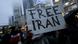 A sign reading 'free Iran' during a solidarity protest in Frankfurt, Germany on January 12 A sign reading 'free Iran' during a solidarity protest in Frankfurt, Germany on January 12