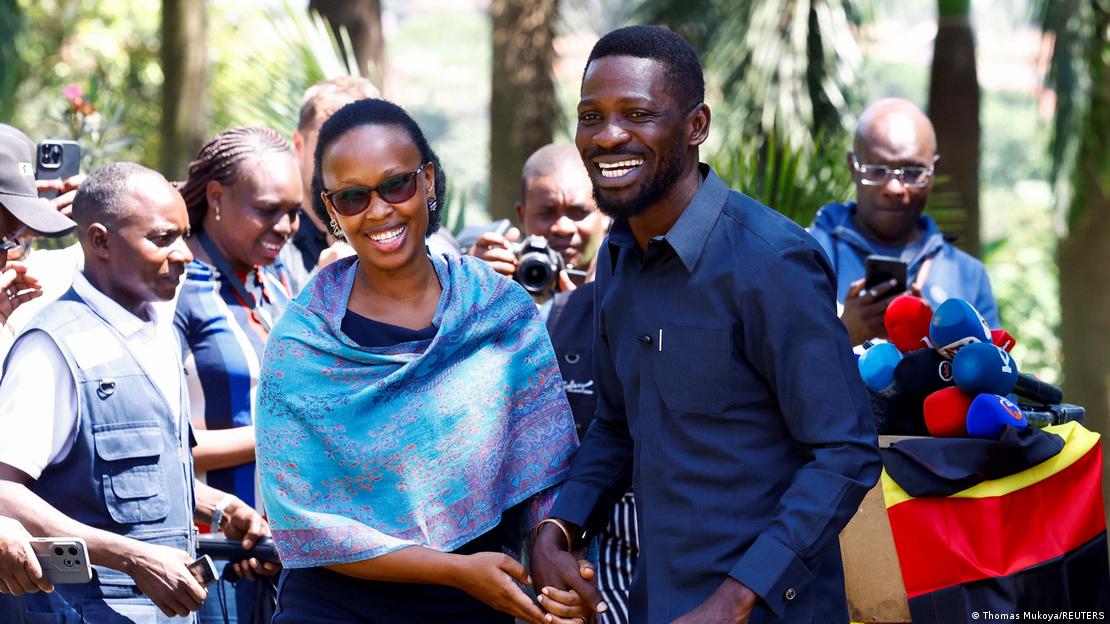 Ouganda Kampala 2026 | L'opposant Bobi Wine et sa femme.