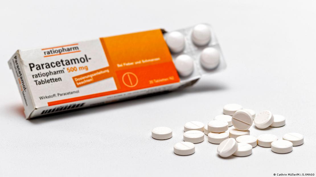 Caja de paracetamol.