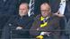 Bundesliga 2026 | Borussia Dortmund vs. FC St. Pauli. Friedrich Merz und Dortmunds Präsident Hans-Joachim Watzke sitzen nebeneinander auf der Tribüne im Fußball-Stadion, haben die Arme verschränkt und machen mürrische Gesichter. Bundesliga 2026 | Borussia Dortmund vs. FC St. Pauli. Friedrich Merz und Dortmunds Präsident Hans-Joachim Watzke sitzen nebeneinander auf der Tribüne im Fußball-Stadion, haben die Arme verschränkt und machen mürrische Gesichter.