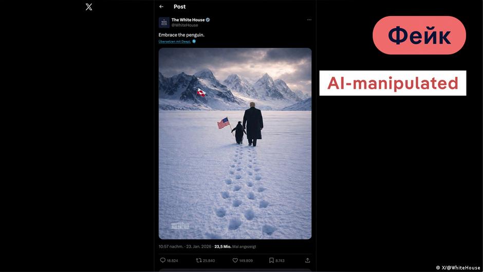 Трамп викликав хвилю кепкувань через пінгвіна в Гренландії