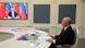 Rusya Devlet Başkanı Vladimir Putin'in, Çin Devlet Başkanı Şi Cinping ile düzenlediği video konferansı esnasında çekilmiş fotoğrafları.