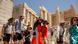 Tourists at the entrance of the Acropolis in Athens, Greece. Tourists at the entrance of the Acropolis in Athens, Greece.