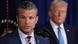 Pete Hegseth ao lado de Donald Trump Pete Hegseth ao lado de Donald Trump