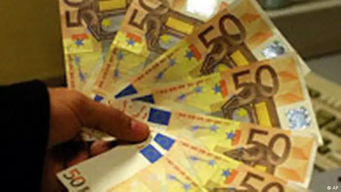 Gefälschte 50 Euro-Noten, entdeckt in Spanien