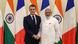 圖為法國總統馬克宏(左)和印度總理莫迪 圖為法國總統馬克宏(左)和印度總理莫迪