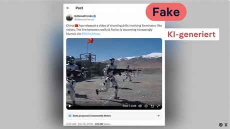Faktencheck: Sind Chinas Roboter-Soldaten nur KI-Fakes?