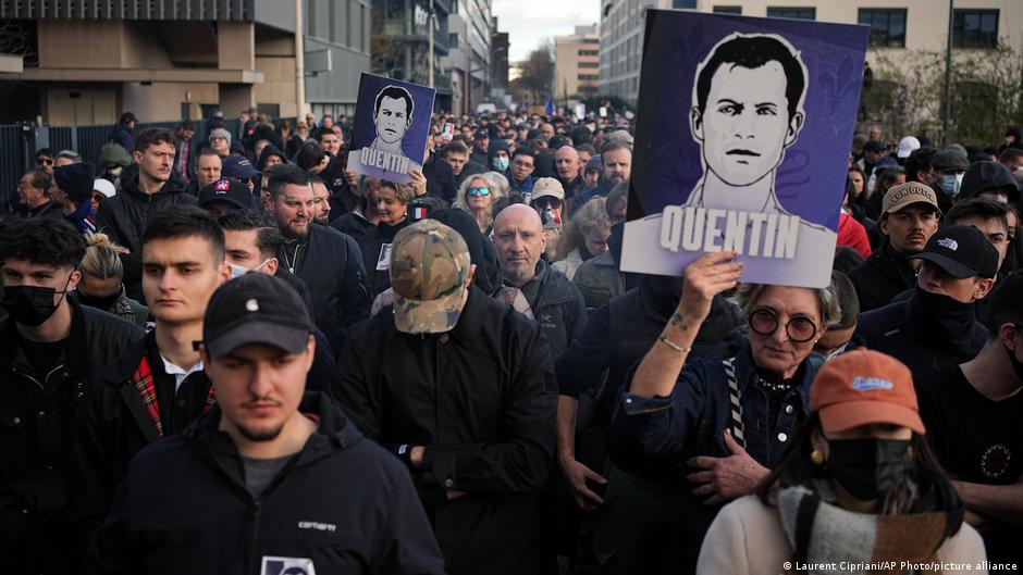 French rally for slain far-right activist Quentin Deranque