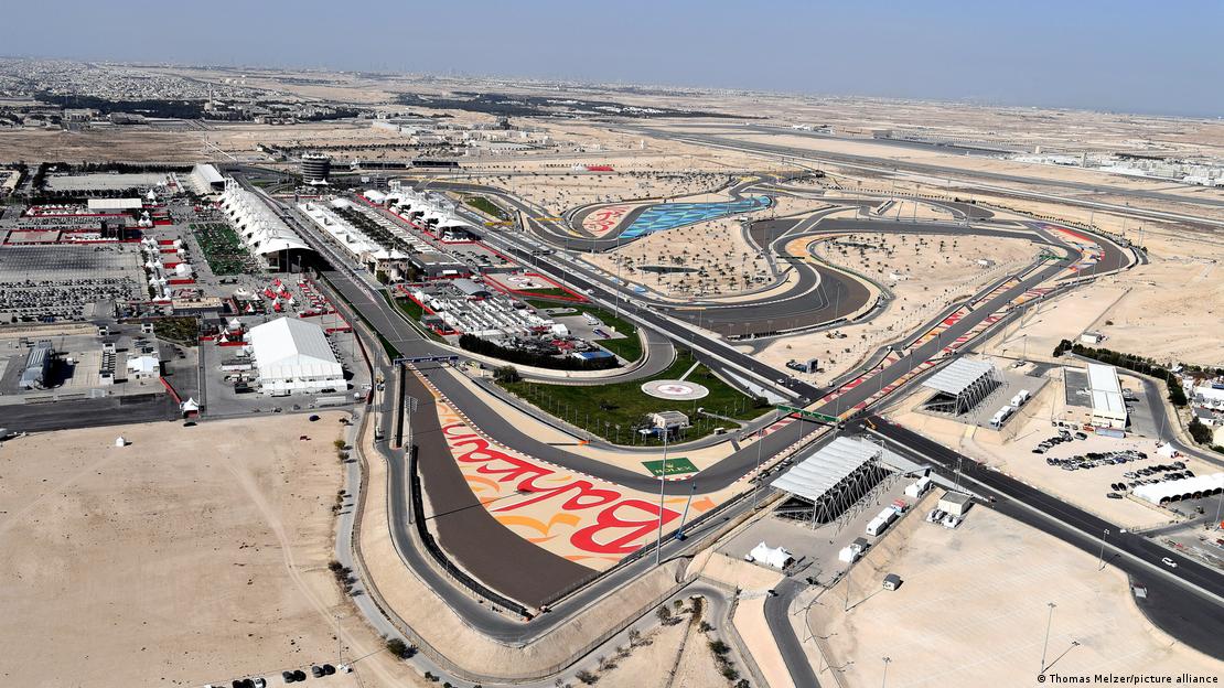 Formel-1-GP Bahrain 2016 | Rennstrecke in Sachir im Luftbild
