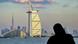 View on the luxury Burj al Arab Hotel in 2024. View on the luxury Burj al Arab Hotel in 2024.