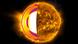 La mitad derecha muestra la actividad magnética de la superficie solar observada en el ultravioleta extremo, donde se revelan arcos coronales y regiones activas dominadas por el campo magnético. La mitad izquierda muestra el interior solar al “abrir” su superficie, ilustrando cómo varía la velocidad de rotación con la profundidad y la latitud. La región marcada con líneas azules discontinuas corresponde a la tacoclina, una capa de transición situada a unos 200.000 km de profundidad, donde ocurre una intensa variación de la velocidad de rotación. La mitad derecha muestra la actividad magnética de la superficie solar observada en el ultravioleta extremo, donde se revelan arcos coronales y regiones activas dominadas por el campo magnético. La mitad izquierda muestra el interior solar al “abrir” su superficie, ilustrando cómo varía la velocidad de rotación con la profundidad y la latitud. La región marcada con líneas azules discontinuas corresponde a la tacoclina, una capa de transición situada a unos 200.000 km de profundidad, donde ocurre una intensa variación de la velocidad de rotación.