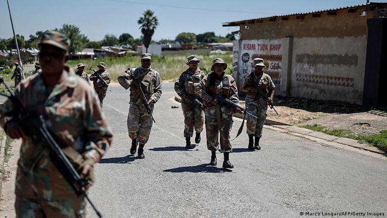 South Africa deploys troops in cities to tackle crime