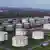 Big oil tanks are pictured in front the BP refinery in Gelsenkirchen, one of the biggest fuel producers in Germany