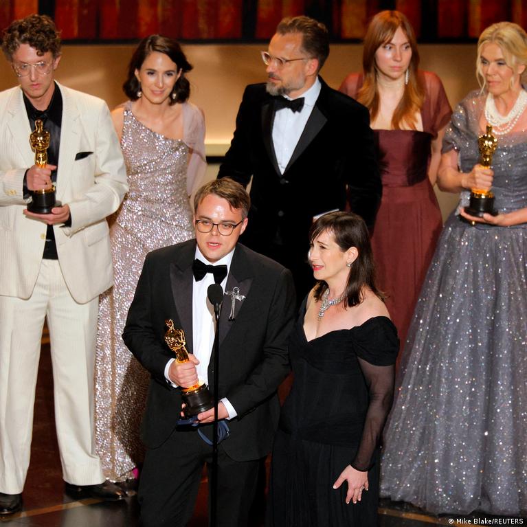 Зал церемонии Оскар во время объявления победителя