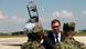 Predsjednik Srbije Aleksandar Vučić na vojnom aerodromu u Batajnici 2018. godine – ispred njega dva vojnika a iza njega je avion MiG 29 Predsjednik Srbije Aleksandar Vučić na vojnom aerodromu u Batajnici 2018. godine – ispred njega dva vojnika a iza njega je avion MiG 29