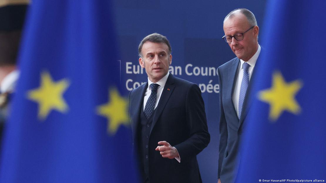 Bruksel 2026 | Friedrich Merz & Emmanuel Macron gjatë një bisede