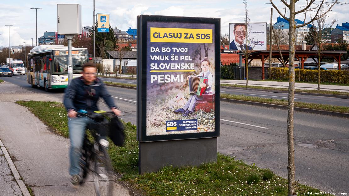 Προεκλογικές αφίσες στη Λιουμπλιάνα Προεκλογικές αφίσες στη Λιουμπλιάνα