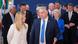 Viktor Orban speaking with Giorgia Meloni at an EU summit with other EU leaders behind them Viktor Orban speaking with Giorgia Meloni at an EU summit with other EU leaders behind them