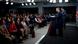 US Joint Chiefs of Staff Chair General Dan Caine responds to a reporters question as Secretary of Defense Pete Hegseth looks on during a press briefing to discuss Operation Epic Fury at the Pentagon