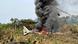 Engines caught fire after plane crash Engines caught fire after plane crash