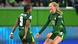 Torjubel Lineth Beerensteyn und Camilla Küver vom VfL Wolfsburg nach dem 1:0 gegen Olympique Lyon Torjubel Lineth Beerensteyn und Camilla Küver vom VfL Wolfsburg nach dem 1:0 gegen Olympique Lyon