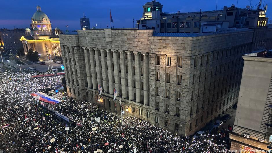 Jedan od protesta u Beogradu