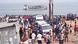 Locals and rescue teams on the bank of River Padma, on March 26, the morning after a bus fell into the river Locals and rescue teams on the bank of River Padma, on March 26, the morning after a bus fell into the river