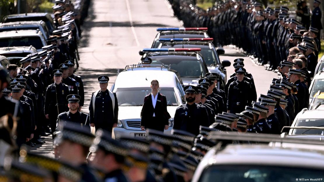 Australien Melbourne 2025 | Trauerfeier für den ermordeten Polizisten Vadim de Waart-Hottart