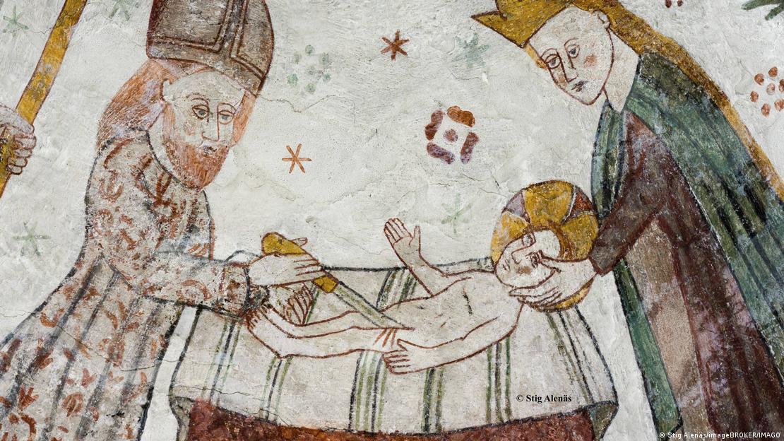 Circuncisión de Jesús en un fresco.