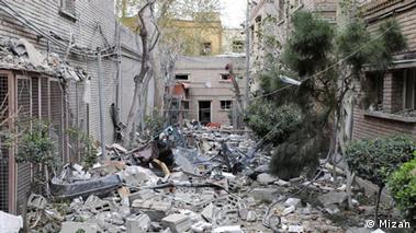 Un edificio destruido tras un ataque lanzado contra Teherán.