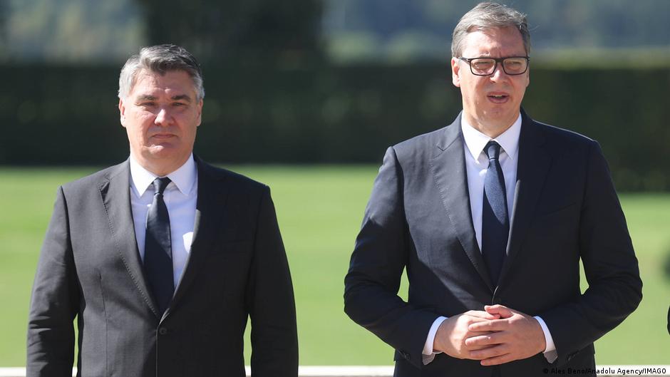 Zoran Milanović i Aleksandar Vučić u Ljubljani 12.09.2022.