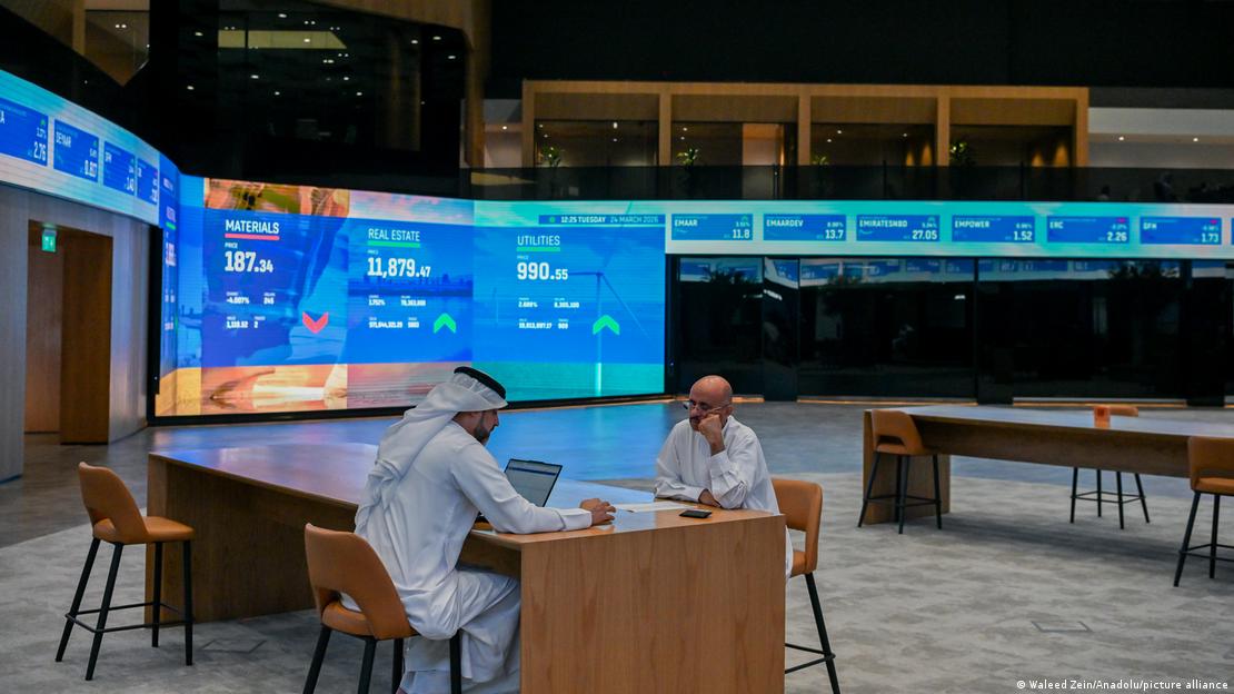 Dubai Borsası'ndan bir görüntü. 