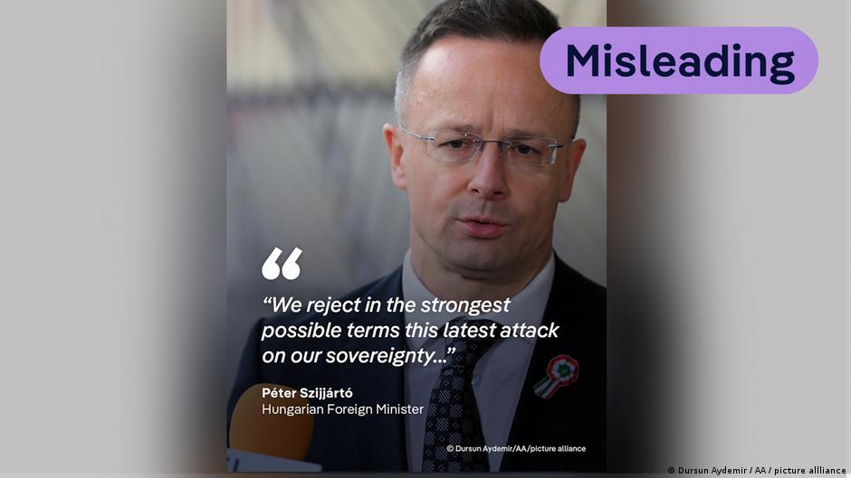 Mađarski ministar spoljnih poslova Peter Sijarto optužuje Ukrajinu za sabotažu