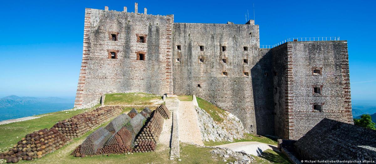 Vista aérea da Citadelle Laferriere no Haiti.