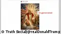 Trump posts and then deletes Jesus-like AI image of himself