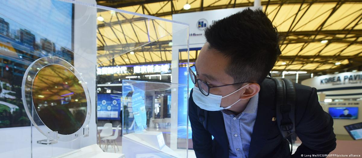 Instalações industriais de fabricação de chips na China