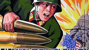 Anti-amerikanisches Plakat aus Nordkorea