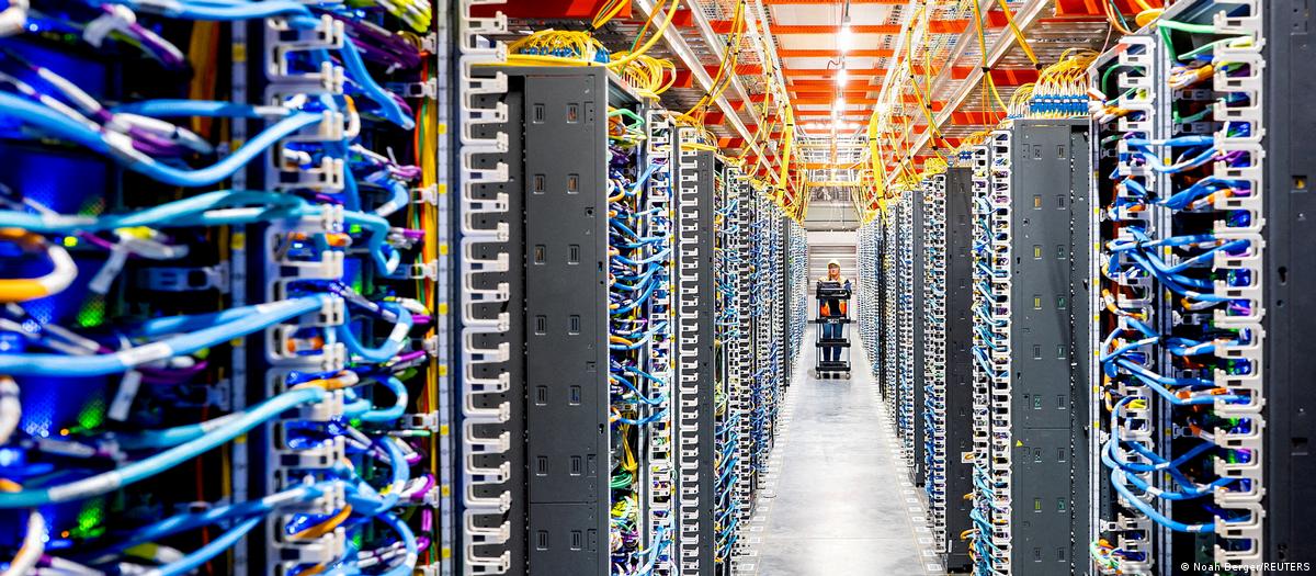 Infraestrutura de data center em operação