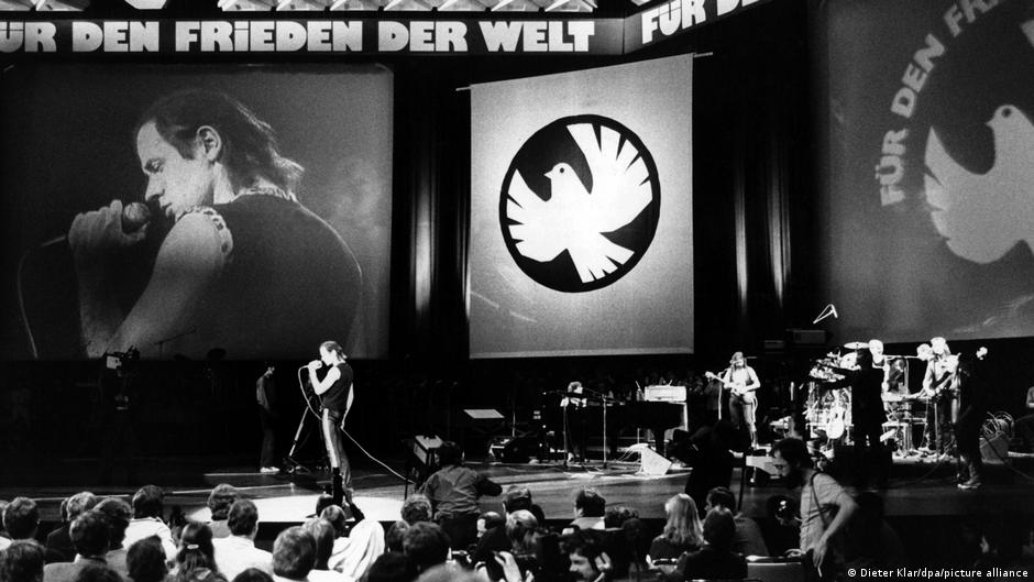 Oktobar 1983: Udo Lindenberg na koncertu za mir u svetu u Palati Republike