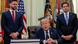 US. President Donald Trump speaks in the Oval Office, with Vice President JD Vance and Secretary of State Marco Rubio standing behind him US. President Donald Trump speaks in the Oval Office, with Vice President JD Vance and Secretary of State Marco Rubio standing behind him