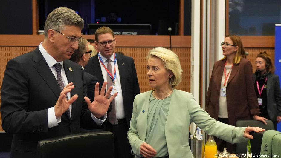 Dobro se slažu: premijer Hrvatske Andrej Plenković i predsednica Evropske komisije Ursula fon der Lajen na samitu EU u Nikoziji