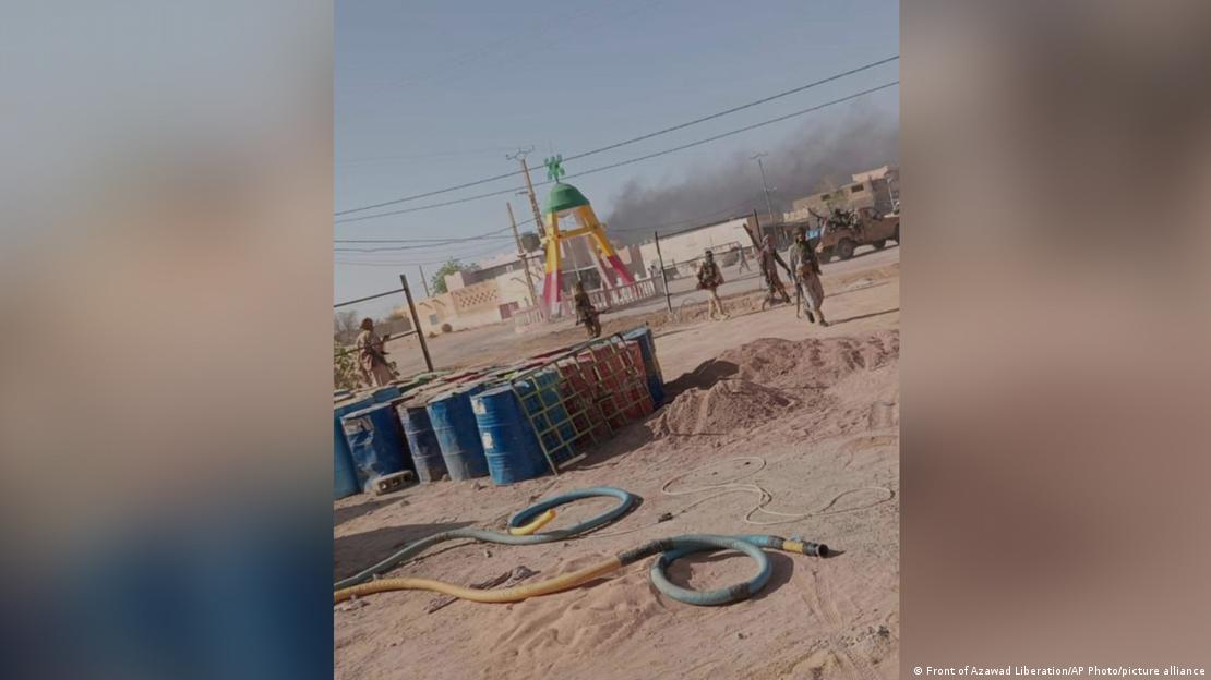Azawad Liberation Front fighers in Kidal, Mali