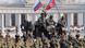 Kim Jong-un y representantes rusos frente al enorme monumento para soldados norcoreanos muertos en Ucrania. Kim Jong-un y representantes rusos frente al enorme monumento para soldados norcoreanos muertos en Ucrania.