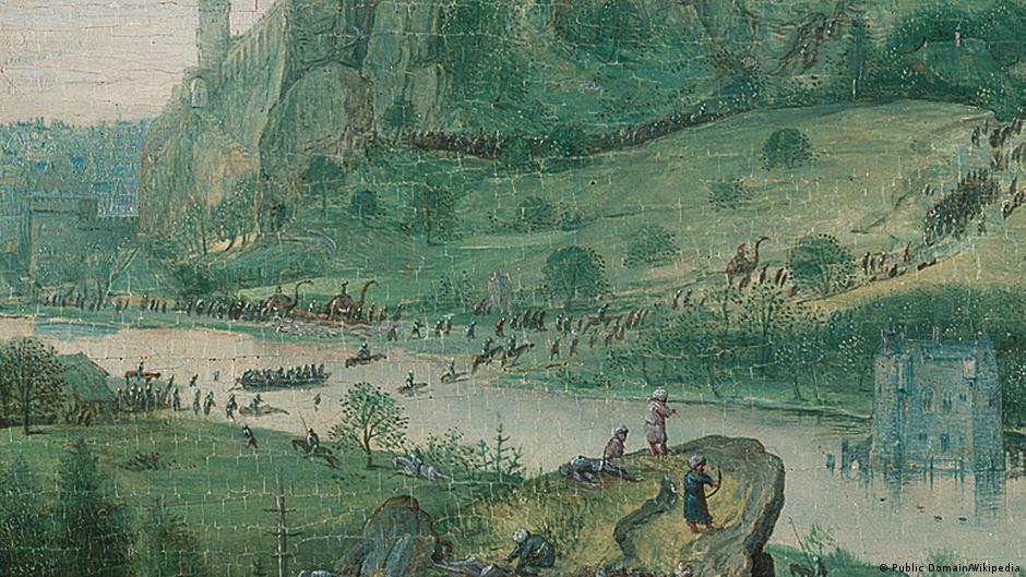 Una pintura de 1562 desata la teoría de que dinosaurios convivieron con humanos