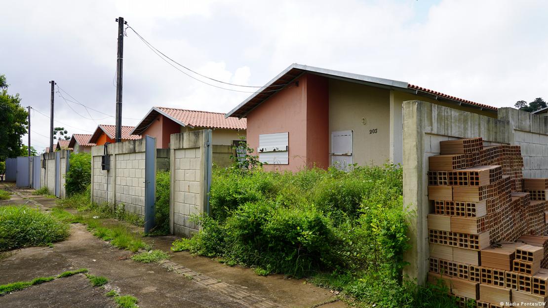 Casas do reassentamento Tavaquara