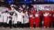 North and South Koreans wave flags together during the closing ceremony of the 2018 Winter Olympics in Pyeongchang, South Korea North and South Koreans wave flags together during the closing ceremony of the 2018 Winter Olympics in Pyeongchang, South Korea