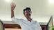 A shot of Vijay waving A shot of Vijay waving