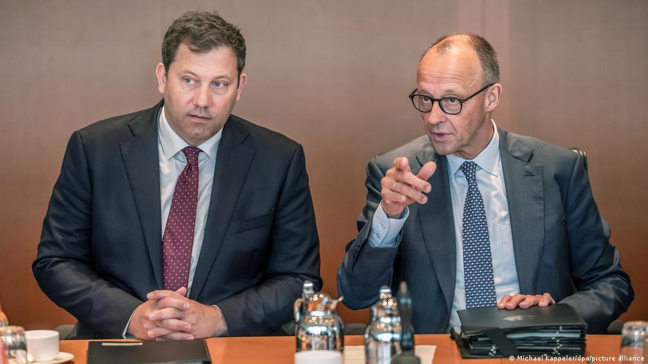 Vicekancelar Lars Klingbajl (SPD) i kancelar Fridrih Merc (CDU)
