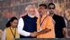 Suvendu Adhikari is congratulated Narendra Modi in Kolkata Suvendu Adhikari is congratulated Narendra Modi in Kolkata